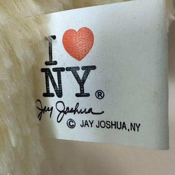 Jay Joshua, NY "I love NY" Logo, Teddy Bear, Stuffed Animal/Plush Yellow w/Bow - Picture 3 of 10